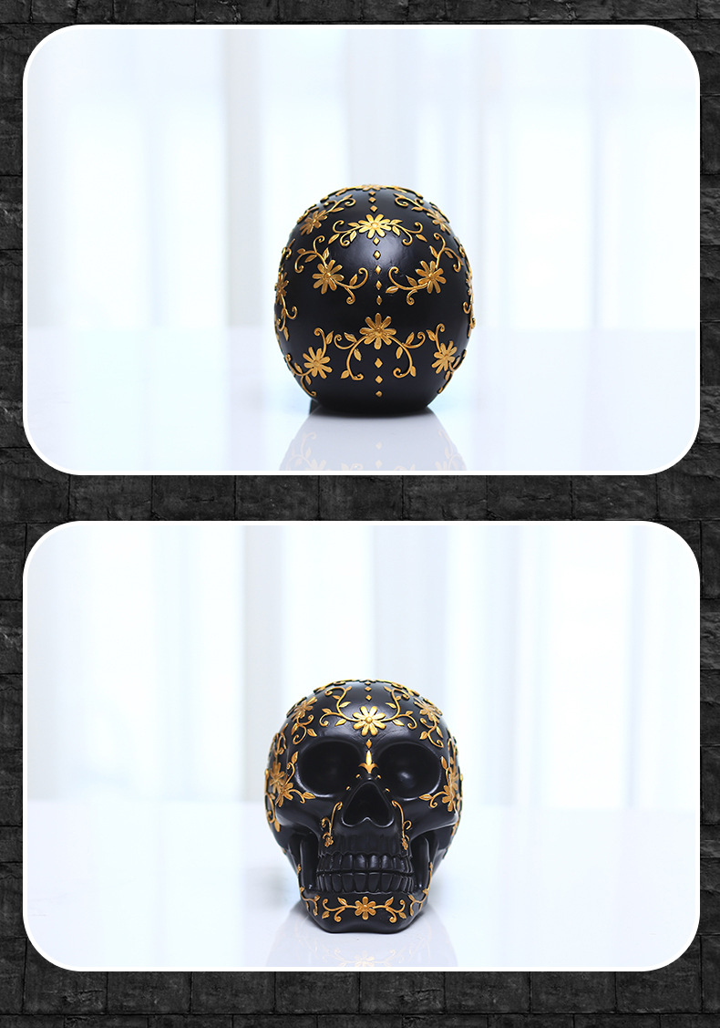 Halloween Skull Synthetic Resin Festival Ornaments display picture 3