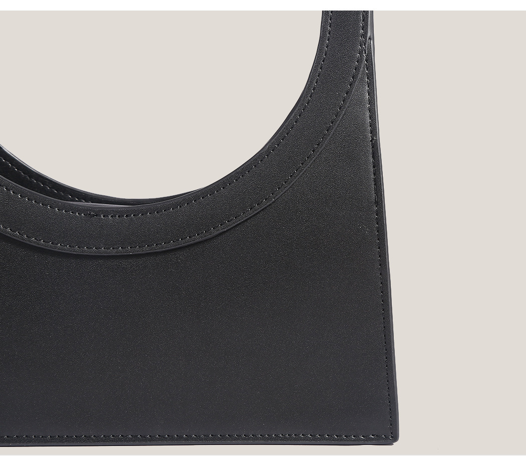Women's Gender Women's Pu Leather Solid Color Classic Style Sewing Thread Square Open Handbag
