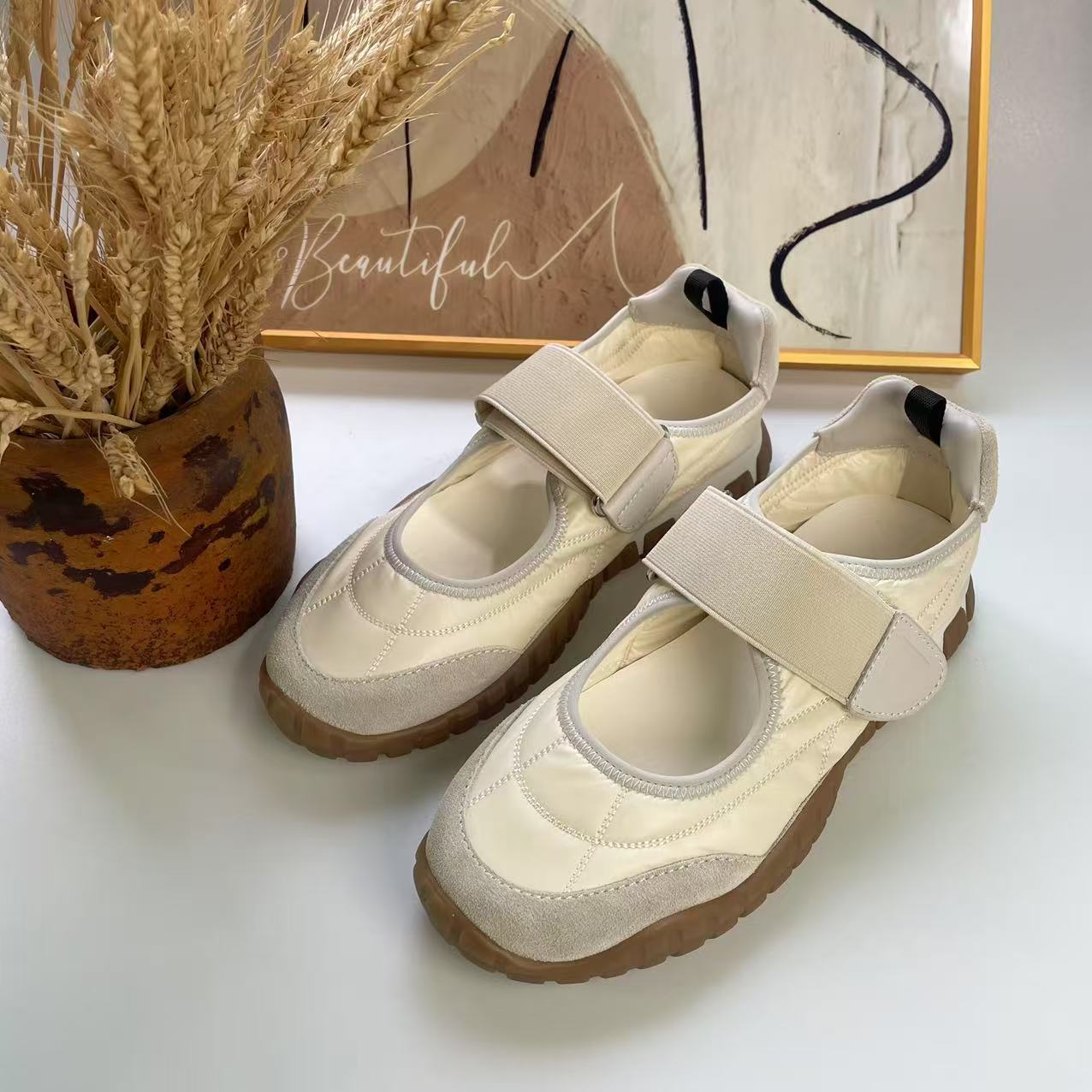Comfortable fashionable non-slip Mary Jane shoes platform with…