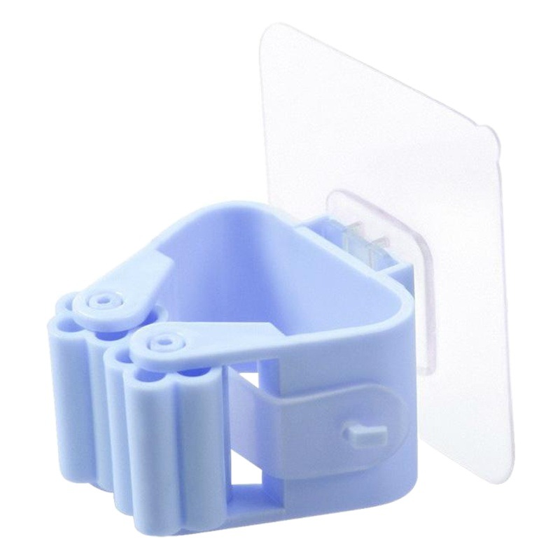 Hogar multi-funcional Punch-free clip de fregona gancho de almacenamiento puerta trasera escoba rack colgante de pared clip de fregona sin costuras al por mayor