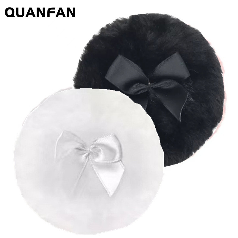 Soporte de terciopelo polvo de cuerpo puff polvo soplo largo esponjoso esponja esponjoso polvo suelto polvo denso pastel de maquillaje de reemplazo