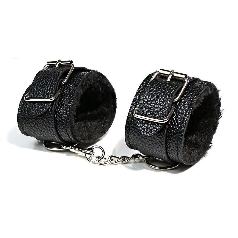 Cherry Cube SM - Juego de esposas de felpa texturizadas, pulsera, esposas para tobillos, collar para el cuello, juguetes alternativos, juguetes sexuales para adultos