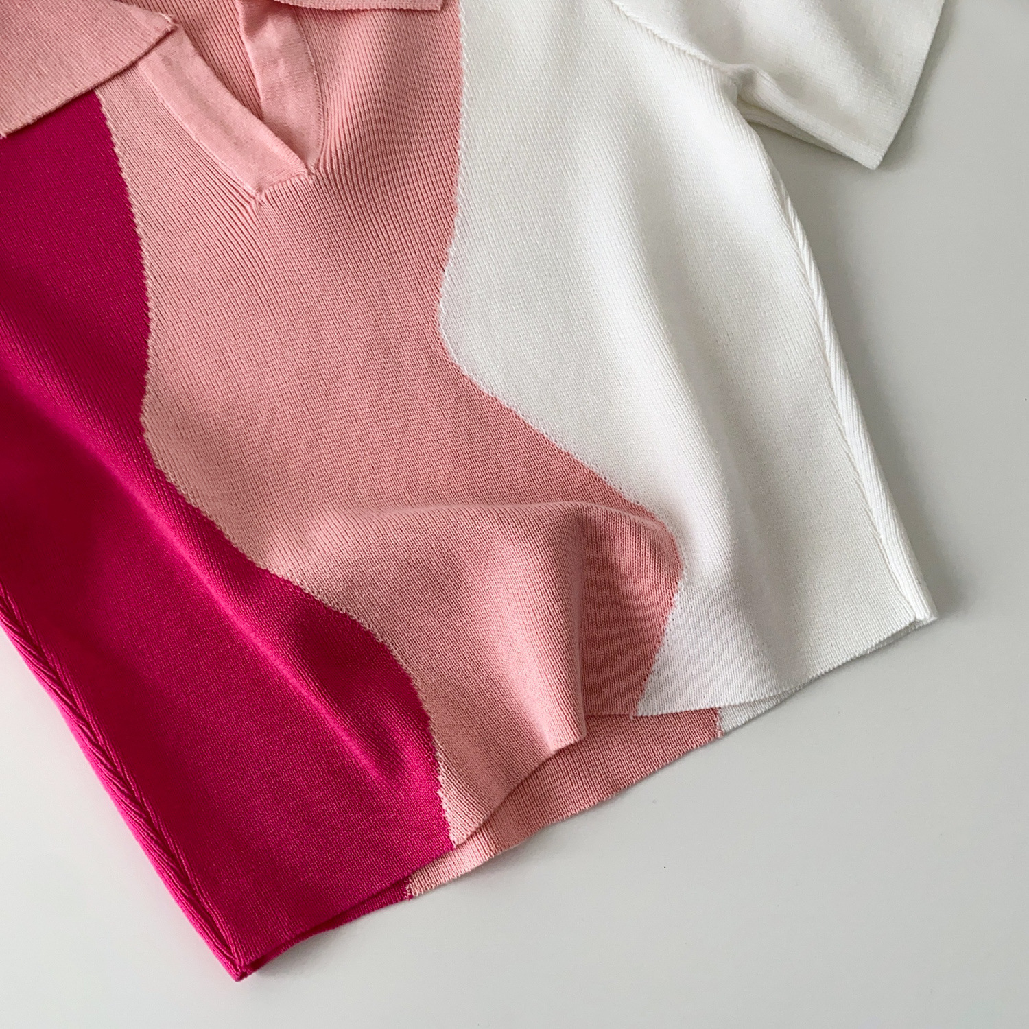 Chic Retro Polo Strickoberteil Für Damen - Stylische Bluse_voghion.com