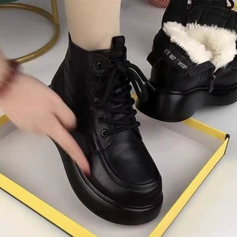 Warm shoes, boots platform, wholesale