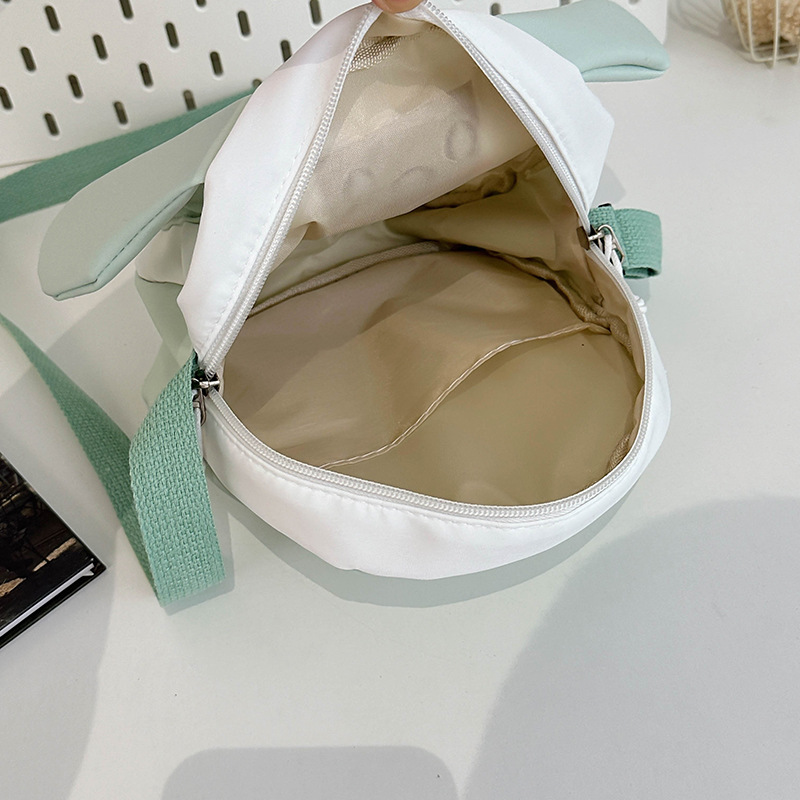 Linda chica de dibujos animados pequeña bolsa de tela pequeña bolsa de mujer INS pequeña frescura estudiante oreja grande bolsa de hombro bolso de teléfono móvil