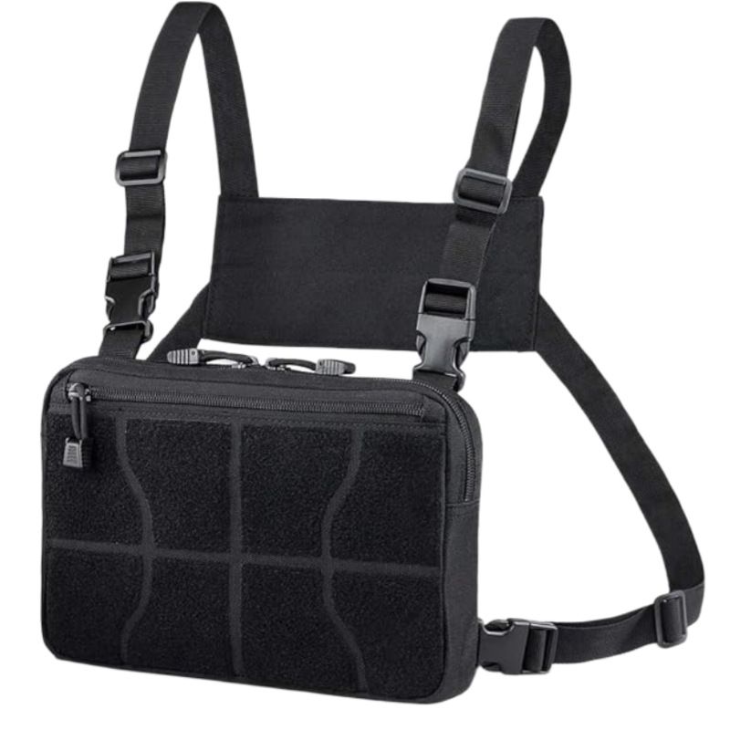 Tactical Outdoor Emergency Bag Hiking Mountaineering Chest Bag Portable Functional Crossbody Quick-Response Tactical Chest Storage Bag