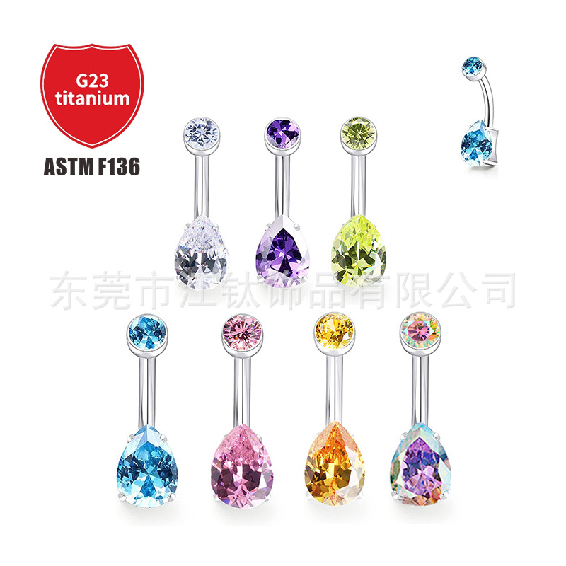 Pointed titanium steel lip stud product view