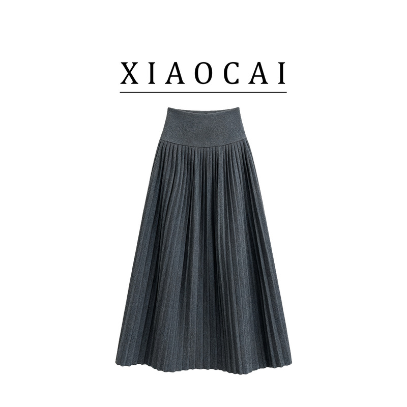 Woolen Pleated Skirt for Women 2026 New High-Waisted Mid-Length Accordion Flared Skirt Plus Size A-Line Skirt Woolen Pleated Skirt for Women 2026 New High-Waisted Mid-Length Accordion Flared Skirt Plus Size A-Line Skirt