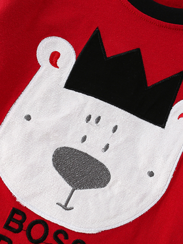 Malwee traje para niños rojo otoño nuevo estilo europeo y americano pantalones casuales de manga larga a cuadros de dos piezas para niños pequeños y medianos