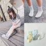 男女儿童方格春夏网眼袜