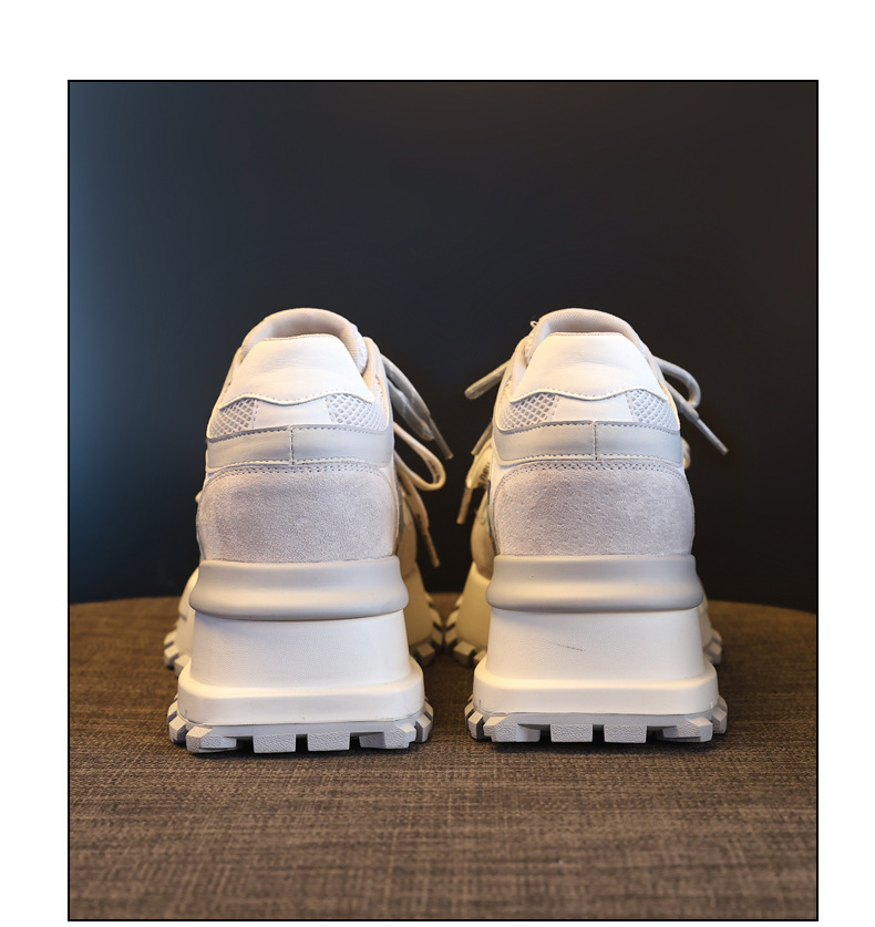 Giày sneaker nữ đế dày lưới thoáng khí phong cách daddy — màu be chi tiết 19