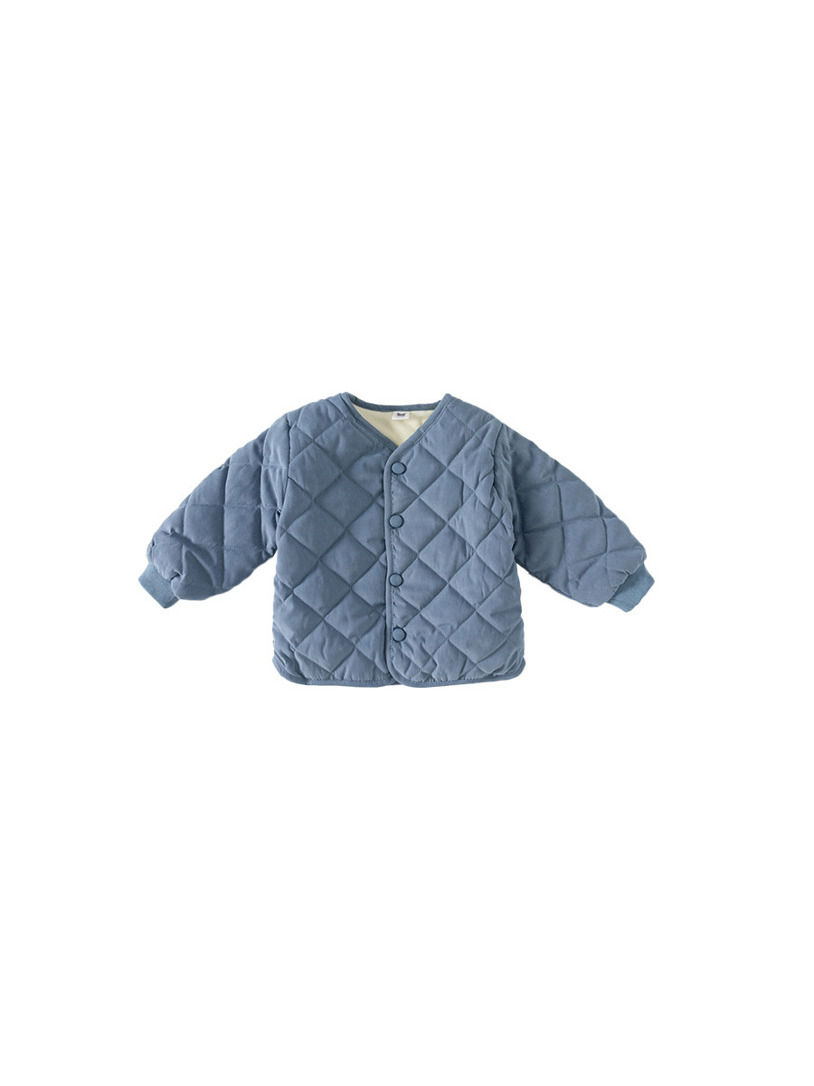 Ropa infantil Youbao, chaqueta de algodón para niñas de invierno, abrigo para niños pequeños, abrigo de algodón con frente abierto, ropa infantil de Huzhou, ropa interior cálida para bebés
