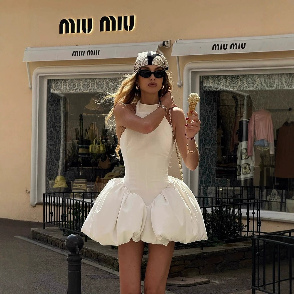 Трансграничная европейская и американская одежда AliExpress, популярная юбка-пачка на шнуровке с воротником-стойкой и затягивающей талией