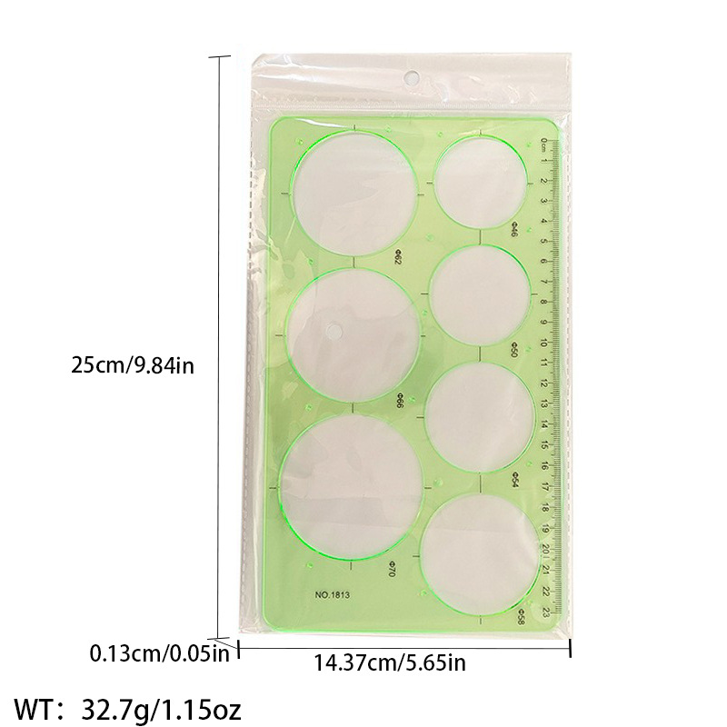 Regla de curva directa de fábrica Botón regla de arco regla de ropa regla de corte traje de regla de jaula de manga regla de tamaño colección