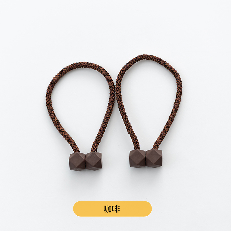 Hebilla de succión magnética transfronteriza moderna simple cubo liso correa de cortina hebilla de cortina sin perforar sin instalación al por mayor