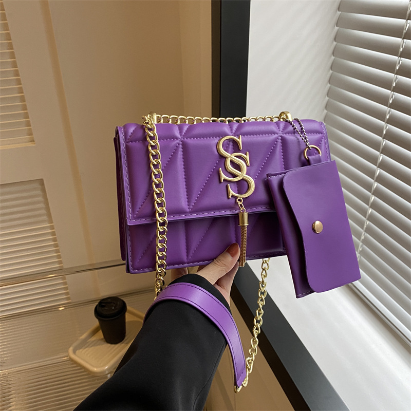 2024 primavera nueva moda de moda bolso de hombro retro cadena casual bolsa de mensajero de las mujeres simple bolsa casual mujeres