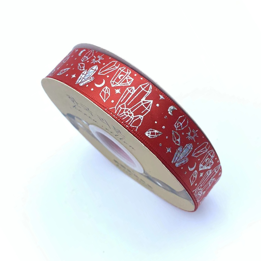 Nuevo soporte de barra de cinta hecha a mano DIY láser plata cristal mineral cinta arco joyería caja de regalo lote de embalaje