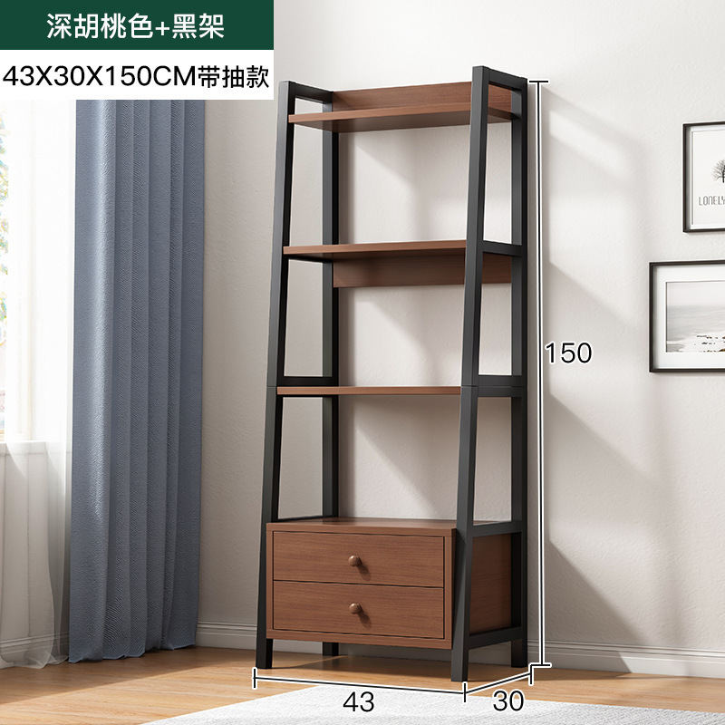 Estante de pared de madera maciza estantería de almacenamiento en el hogar estante de almacenamiento de estudio simple estantería en capas dormitorio multicapa