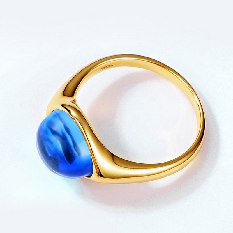 Transfronterizo exclusivamente para anillo de plata S925 de estilo europeo y americano, caramelo de color de alta calidad, personalidad de lujo ligera, joyería de mano de tendencia al por mayor