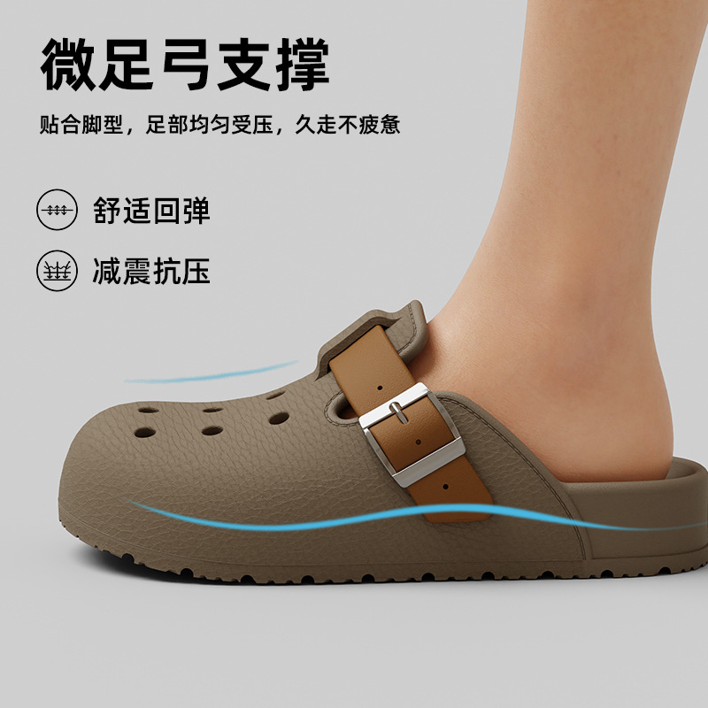 Birkenstock Crocs 2025 nové dámské boty protiskluzové plážové sandály EVA Baotou pantofle pánské letní svrchní oděvy