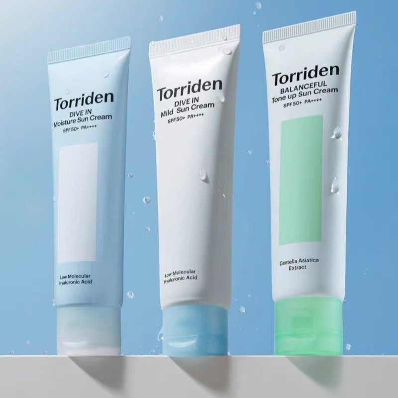 Cross-Border Korean Torriden Low Molecular Hyaluronic Acid Centella Asiatica Physical Sunscreen Refreshing Spf100