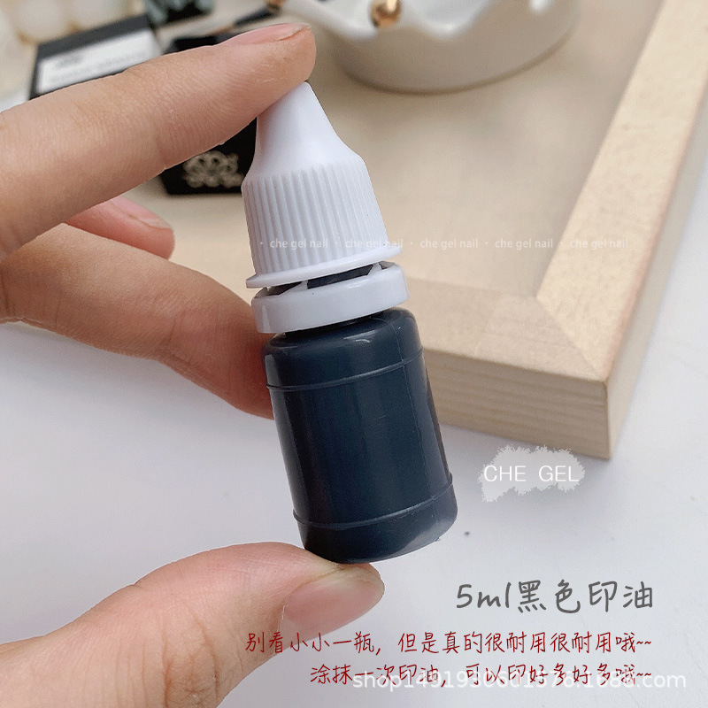 Manicura principiante Acuarela Pintado a mano de uñas práctica sello diseño un estilo sello molde DIY herramienta de producción