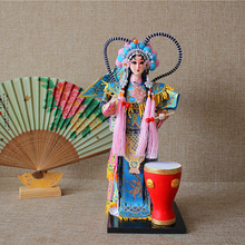 中国风京剧娃娃摆件绢人北京特色礼品送老外娟人偶唐礼手工制作
