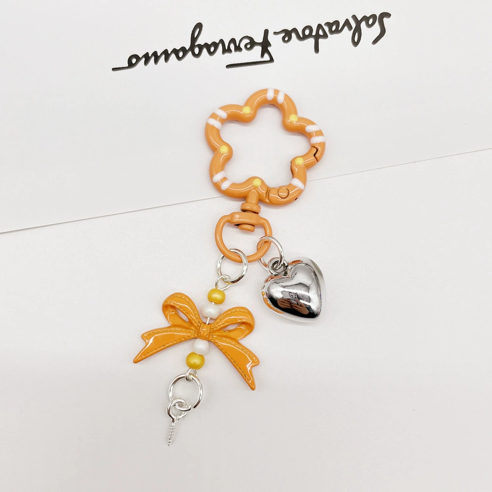 Universal keychain flower-shaped, accessories, flowered, DIY
