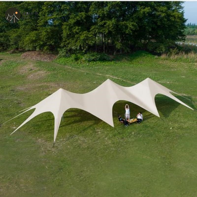 Muye red al aire libre campamento grande Wanzhong montaña dosel protección solar a prueba de lluvia camping base lugar escénico Sanfeng tienda