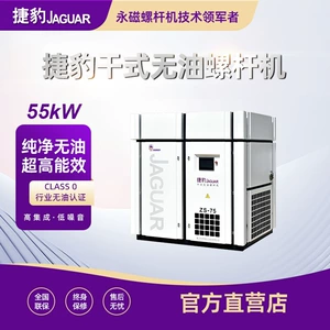 Jaguar yağsız hava kompressoru, quru tipli ikivintli ZS seriyası 55-450KW