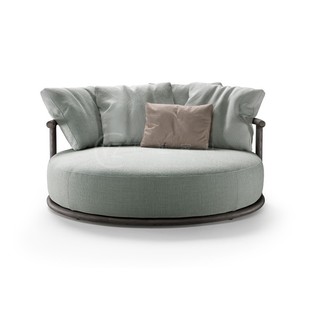 New Chinese Creative Solid Wood Round Leisure Sofa Light Luxury Designer Model Room Sales Office Reception Sofa Furniture