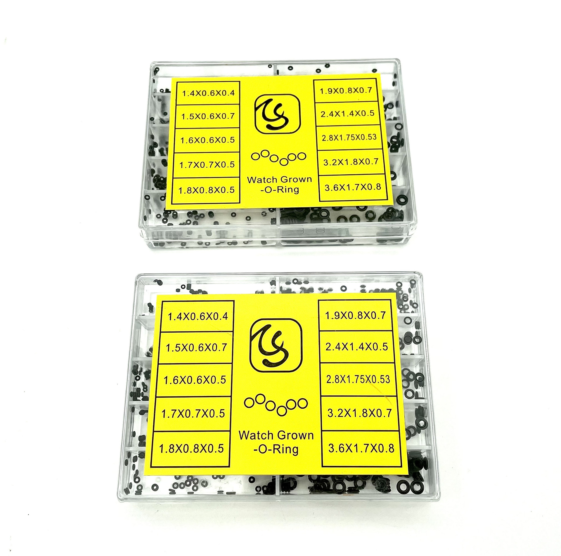 (2개) 시계 핸들 헤드 씰 링 방수 링 크라운 먼지 링 10 사양 크기 시계 수리 액세서리 도구