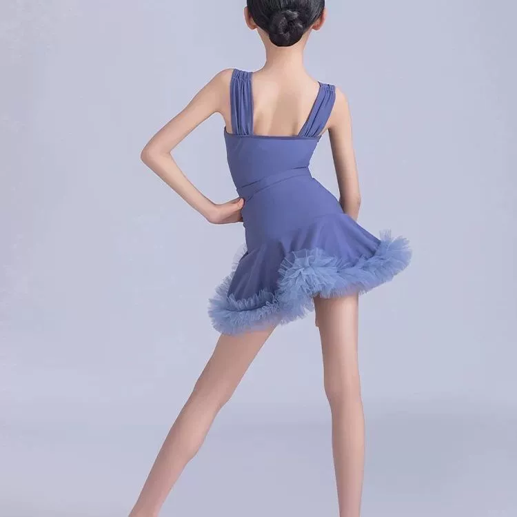 Конни 2025 новая одежда для латиноамериканских танцев, костюм для танцевальной практики, подвязки, высококачественная летняя одежда для интернет-знаменитостей, девочек и детей