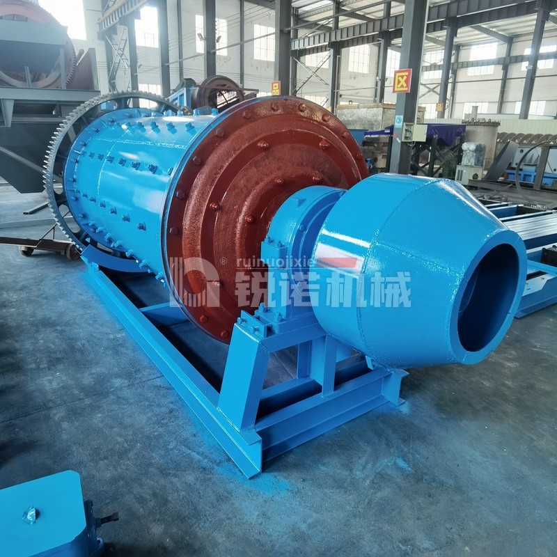 干湿两用炉渣球磨机矿粉钢渣硅铝石英砂连续供料研磨QMG1224