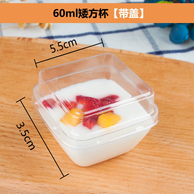 Одноразовый бокал для коктейля из пластика, прозрачный mousse для мороженного