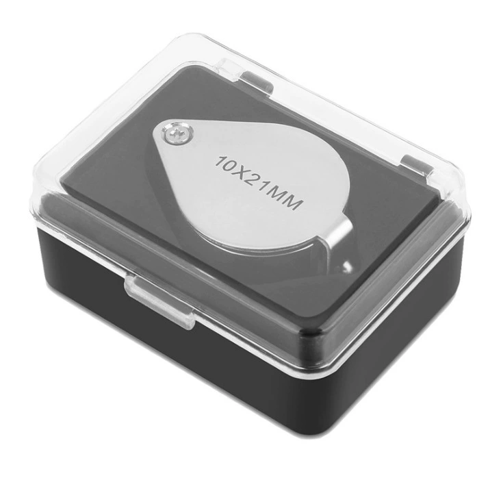 Megonifi 55367 Ювелирная Лупа Карманная мощная идентификационная зеркальная стеклянная линза