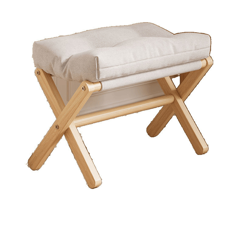 Almacenamiento de madera sólida pie de almuerzo taburete de cambio de zapatos de oficina almohadilla de pie sala de estar plegable taburete bajo sofá Maza almohadilla de pie