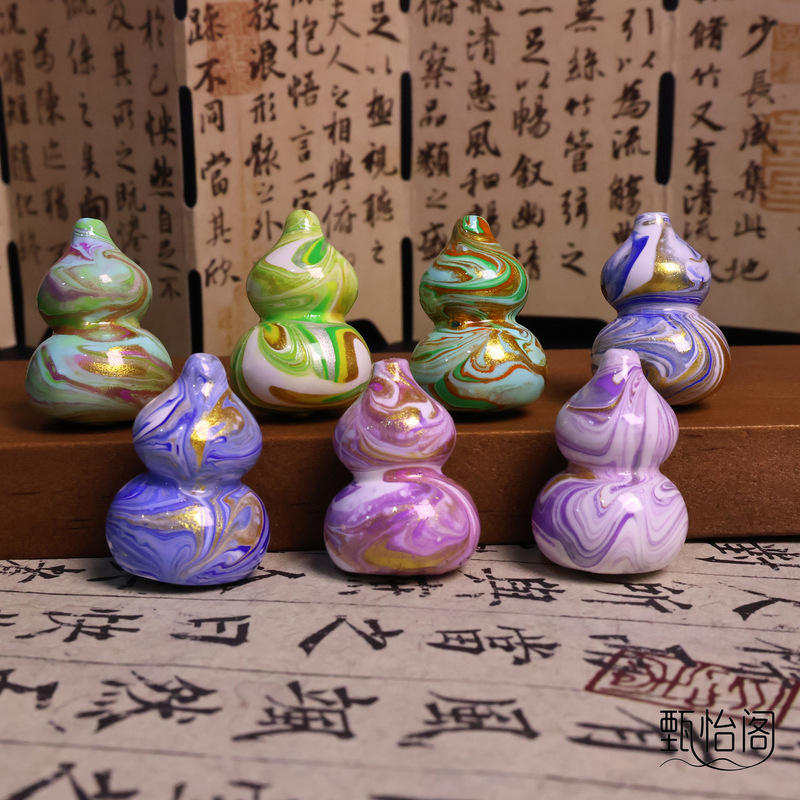 藏式流体大漆葫芦diy手链项链葫芦配件文玩饰品搭配配饰手工首饰|undefined