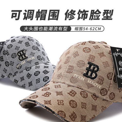 Baseball cap, outdoor sports visor, fashion trend, four-season casual hat, sun hat, peaked cap, men's hat
