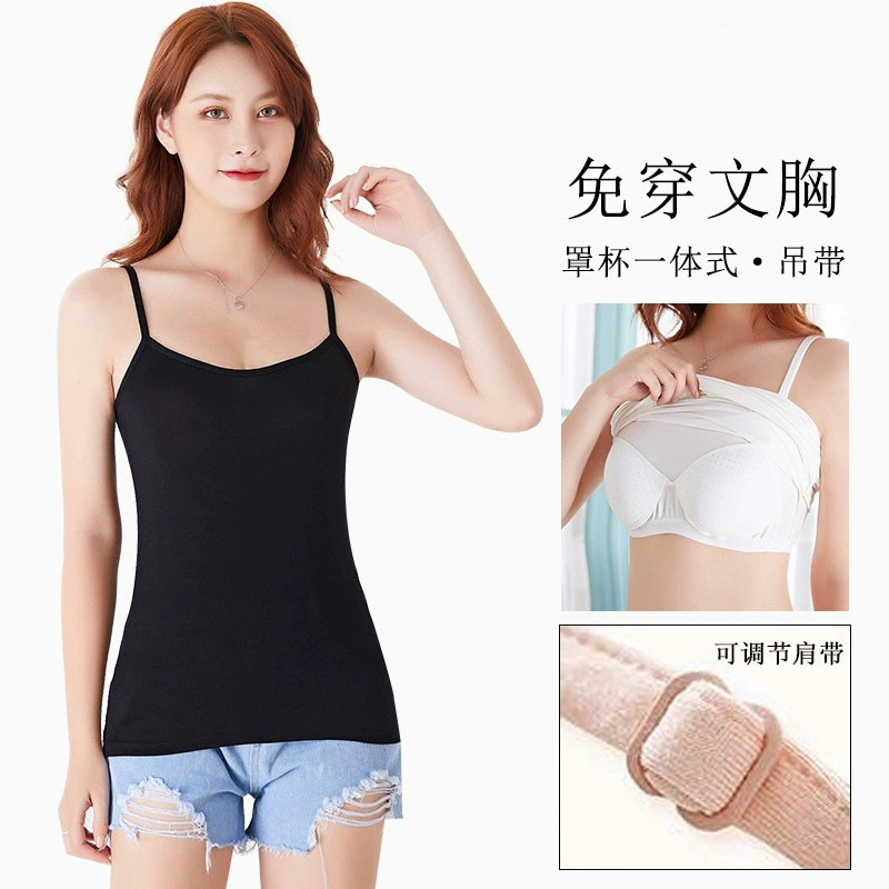 Top with cups, body-friendly underwear, wireless bra