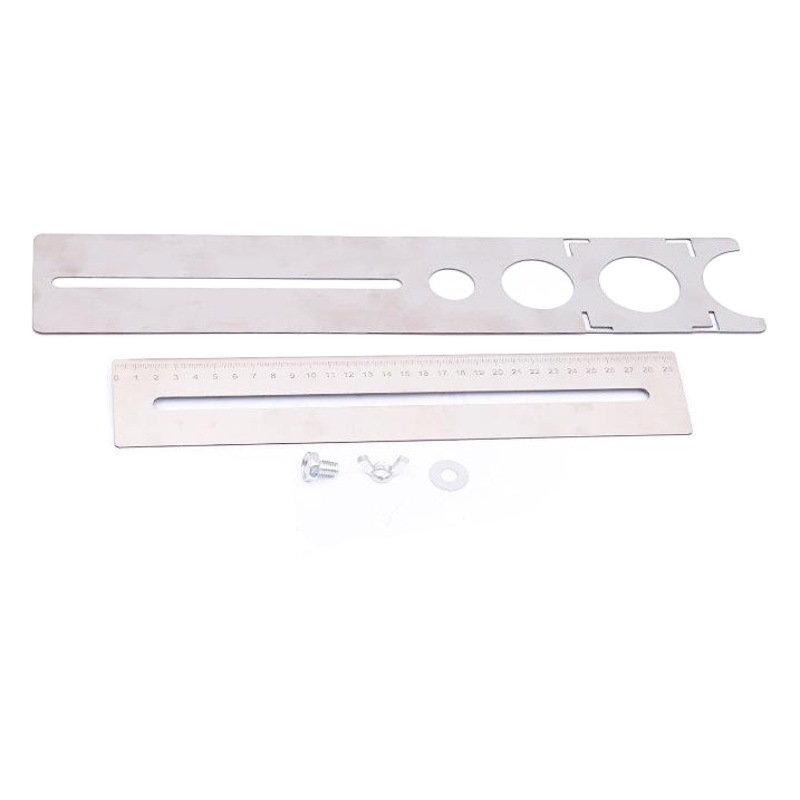 Localizador de apertura de baldosas de cerámica universal de acero inoxidable engrosado Localizador de apertura de regla de ángulo de forma especial multifuncional para carpintería