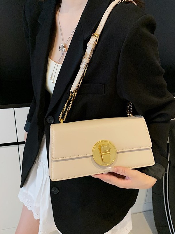 Bolso cuadrado pequeño de un solo hombro exquisito de alta gama para mujer 2025 bolso de mujer de nueva calidad transfronterizo bolso de mensajero de cadena de moda casual
