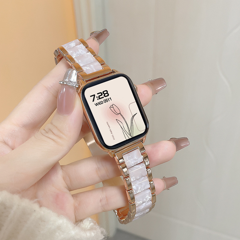 Suitable for Android Smartphones, Smart Watches, Women's Multifunctional Bluetooth Call Payment, Resin Stitching