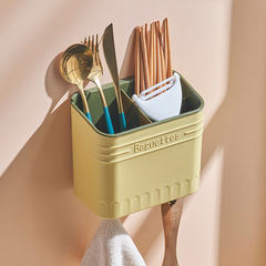 Household chopstick tube wall-mounted chopstick basket kitchen chopstick cage storage rack tableware drain square square chopstick holder