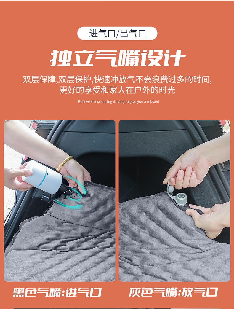 Tesla ModelY/3 car mattress ya camping rear row sleeping trunk air cushion bed special car