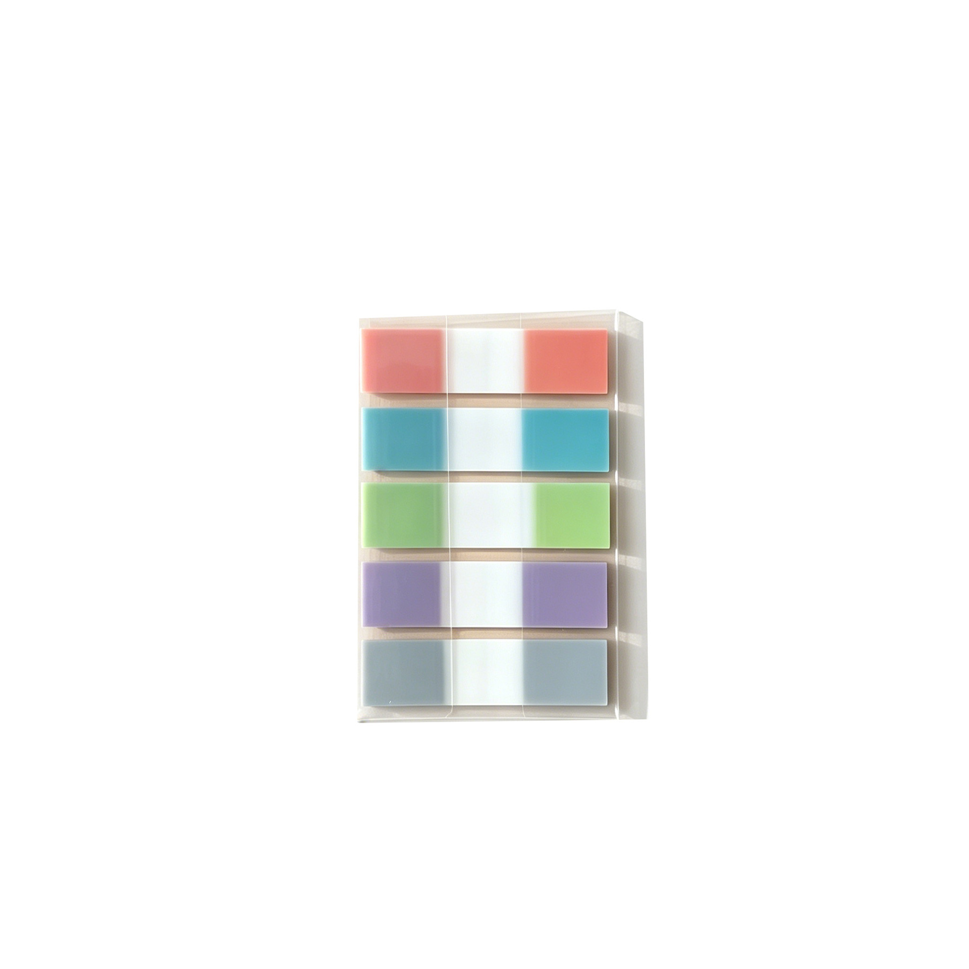 Notas adhesivas transparentes extraíbles de 10 colores, notas adhesivas impermeables para estudiantes, pegatinas de índice de colores Morandi de secado rápido, impermeables y de secado rápido