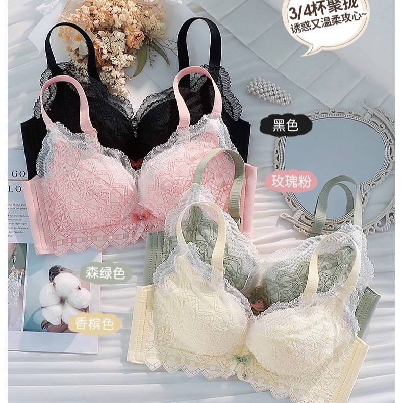 Venta directa de fábrica comercio electrónico transfronterizo Sudeste de Asia Vietnam Tailandia damas sin costuras sujetador de recogida lateral cómodo