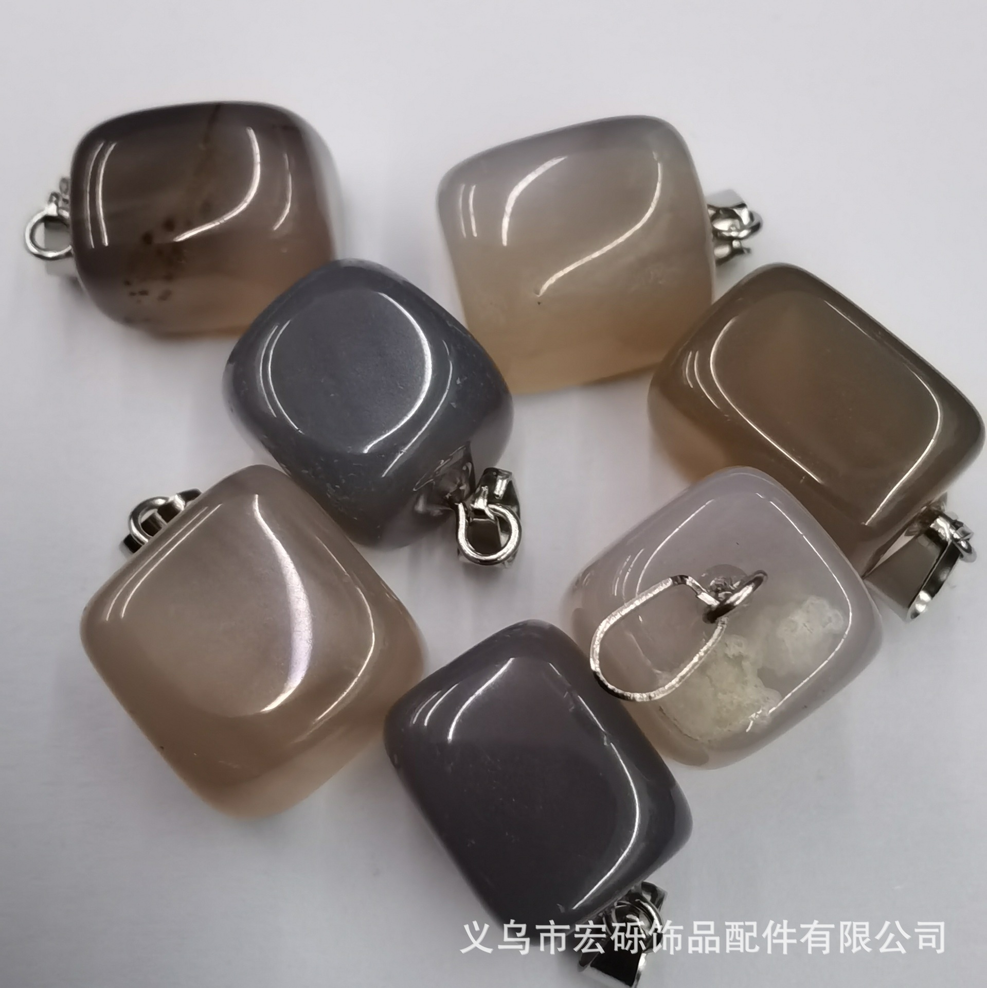 Fábrica directa piedra rodante de cristal de ágata natural irregular irregular colgante amorfo accesorios accesorios accesorios al por mayor