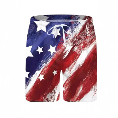 2026 men's beach Hawaiian shorts, with American flag print, basketball sports shorts 2026 men's beach Hawaiian shorts, with American flag print, basketball sports shorts