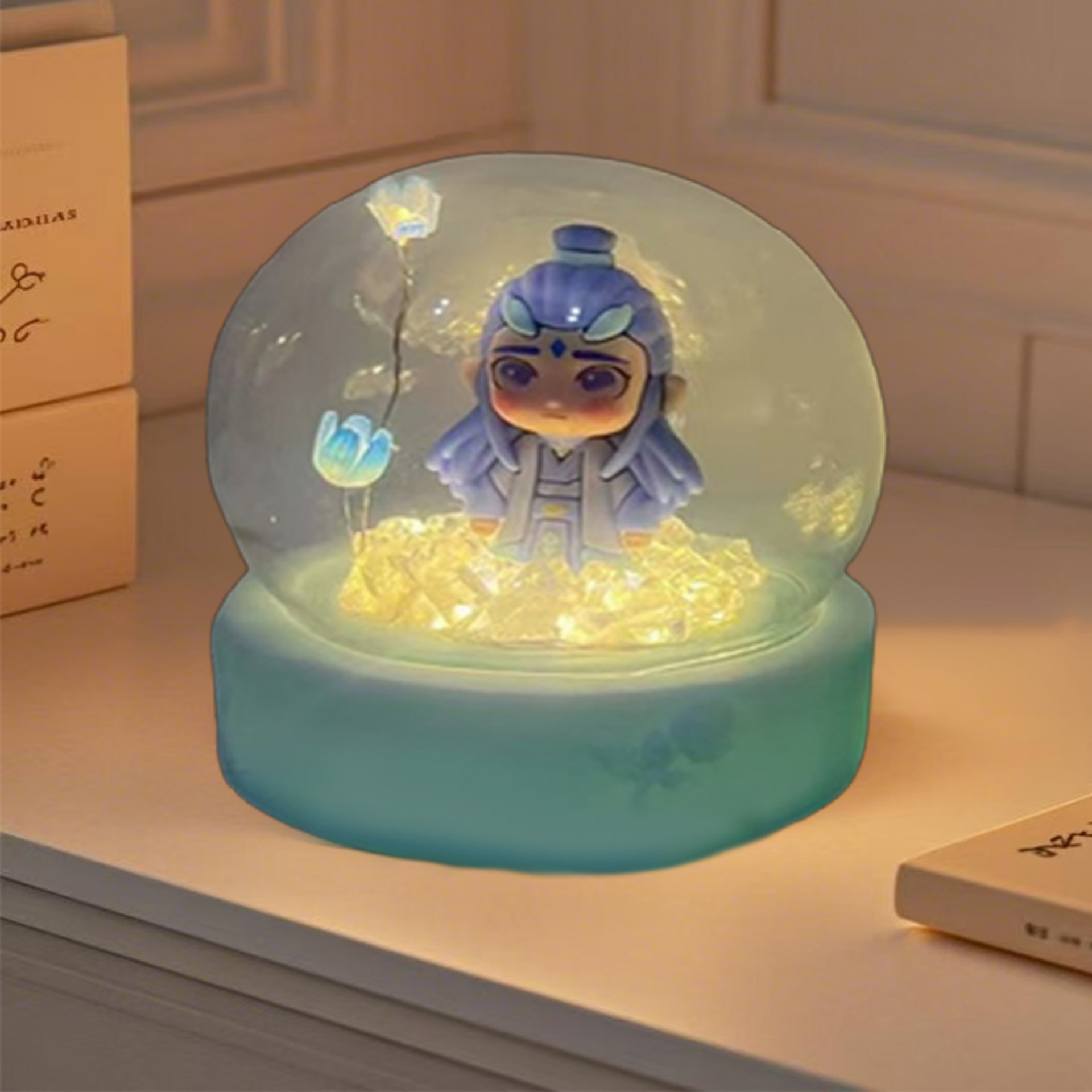 En línea celebridad tulipán noche luz LED dormitorio ins sueño cumpleaños qixi regalo niña flor linterna